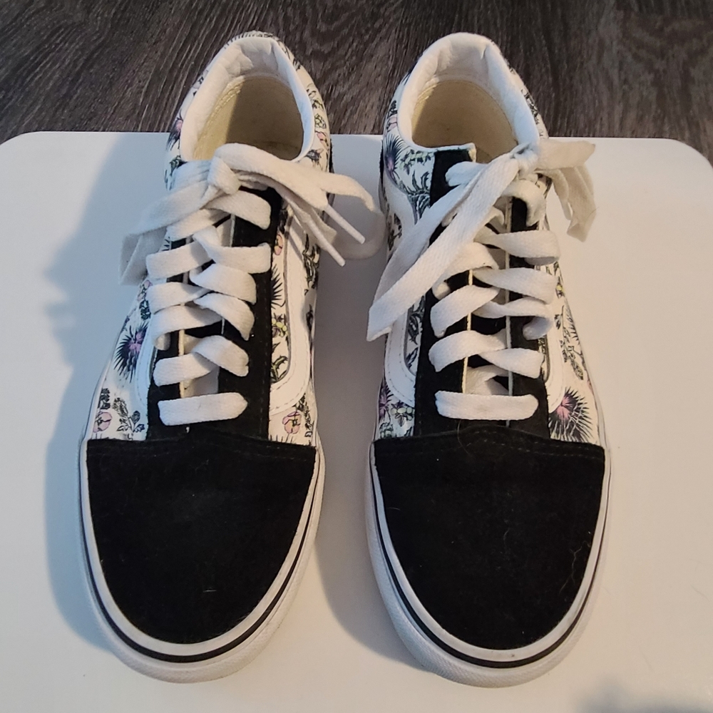 Floral vans size 6